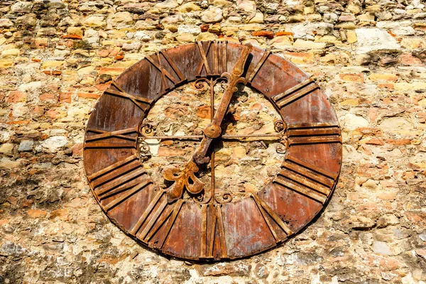 Old Clock Face Zagreb Cathedral Clock Kaptol Zagreb Croatia Europe — Stock Photo, Image