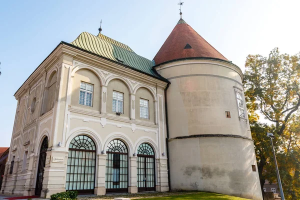 Fassade Des Alten Turms Und Des Pfarrhauses Der Kathedrale Zagreb — Stockfoto