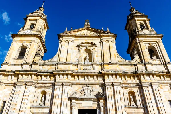 Facade Primatial Cathedral Bogota Colombia South America — Stock Photo, Image