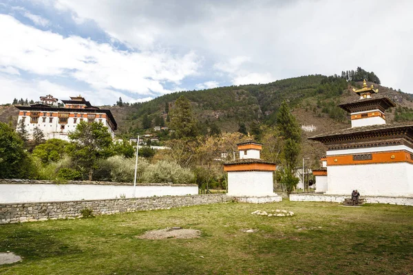 Exterior Del Monasterio Rinpun Dzong Paro Bután Asia — Foto de Stock