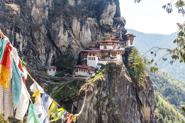 Visa Tiger Nest Kloster Taktshang Goemba Paro Bhutan — Stockfoto