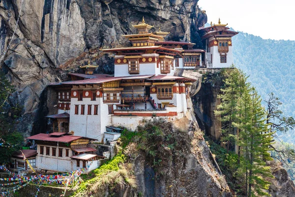 Visa Tiger Nest Kloster Taktshang Goemba Paro Bhutan — Stockfoto