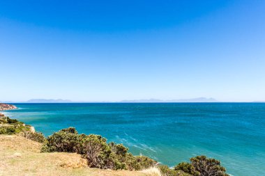 Gordons Körfezi 'ndeki okyanus manzarası, Batı Burnu, Güney Afrika, Afrika