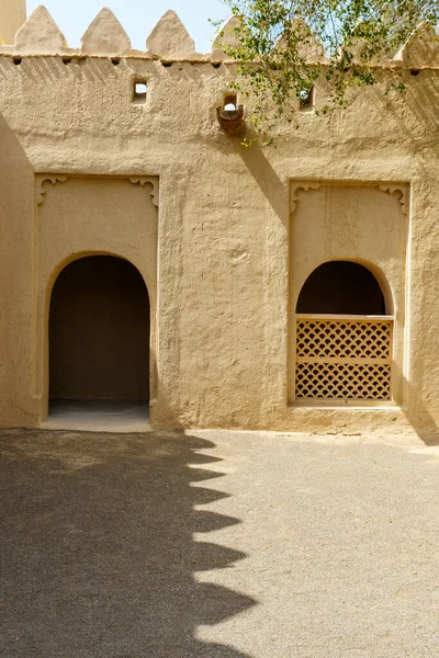 Interior Courtyard Jahili Fort Ain Abu Dhabi United Arab Emirates — Stock Photo, Image