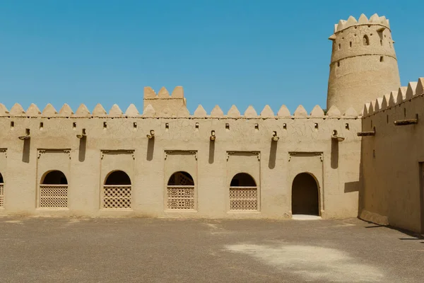 Interior Courtyard Jahili Fort Ain Abu Dhabi United Arab Emirates — Stock Photo, Image