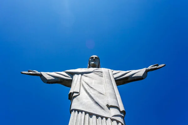Standbeeld Van Christus Verlosser Rio Janeiro Brazilië Zuid Amerika — Stockfoto