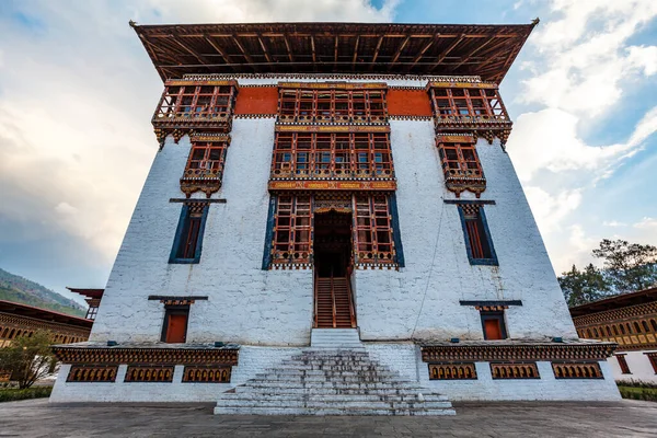 Exterior Trashi Chhoe Dzong Monastery Thimphu Bhutan Asia — Stock Photo, Image