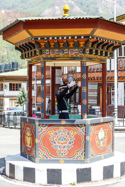 Traffic Controller Center Thimphu Bhutan Asia — Stock Photo, Image