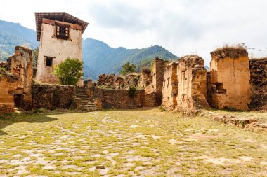 Paro 'daki Drukgyel Dzong kalıntıları, Batı Butan, Asya