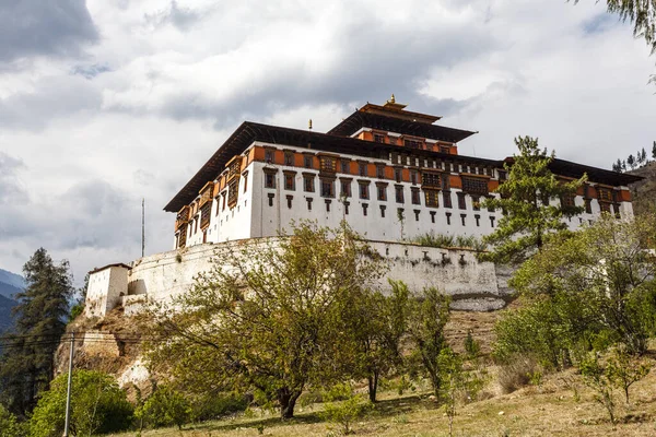 Exterior Rinpun Dzong Monastery Paro Bhutan Asia — Stock Photo, Image