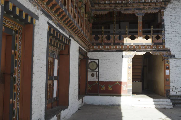 Interiör Mongar Dzong Kloster Mongar Bhutan Asien — Stockfoto