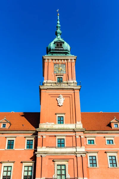 Facade Castle Royal Castle Warsaw Poland Europe — Zdjęcie stockowe