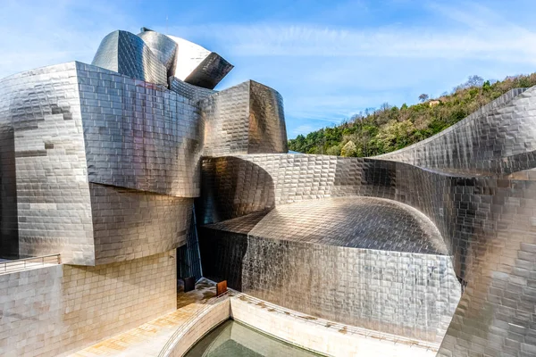 Exterior Del Museo Guggenheim Bilbao España Europa — Foto de Stock