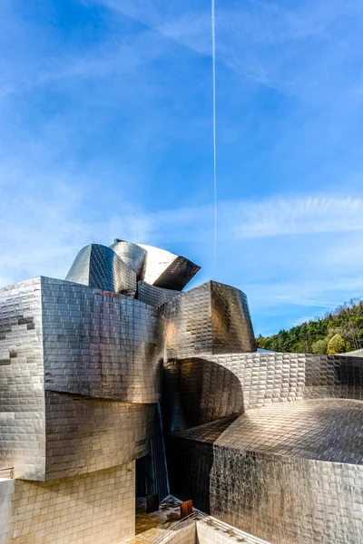 Utanför Guggenheim Museet Bilbao Spanien Europa — Stockfoto