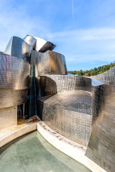 Bilbao Spanya Avrupa Daki Guggenheim Müzesi Nin Dışında — Stok fotoğraf