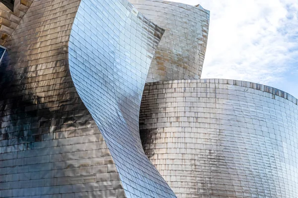 Exterior Guggenheim Museum Bilbao Spain Europe — стокове фото