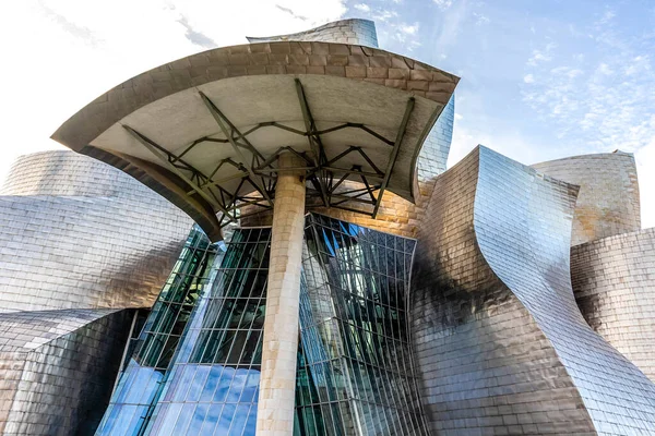 Εξωτερικό Του Μουσείου Guggenheim Στο Μπιλμπάο Ισπανία Ευρώπη — Φωτογραφία Αρχείου