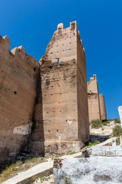 Jayran Wall Moorish Wall Almeria Andalusia Spain Europe — Zdjęcie stockowe