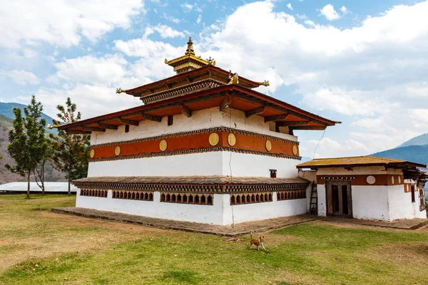 Exterior Chimi Lhakhang Monastery Close Punakha Bhutan Asia — Foto de Stock