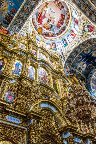 Kyevo Pecherschka Lavra Altare All Interno Della Cattedrale Dormizione Alta — Foto Stock