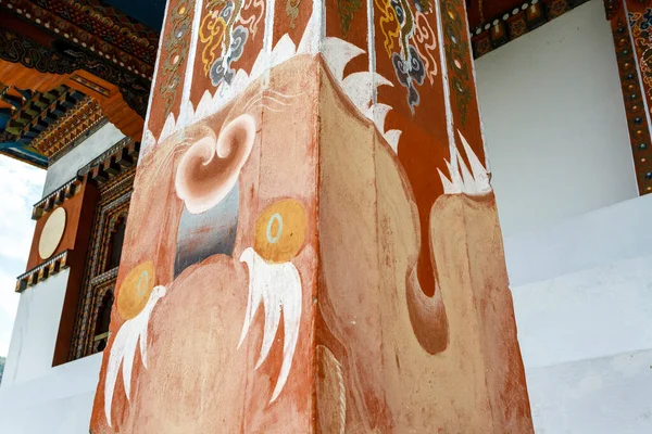 Экстерьер Чортенского Храма Кхамсума Еллея Намгьяла Пунахе Бутан Азия — стоковое фото