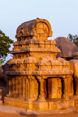 Ganesha Ratha, Mamallapuram, Tamil Nadu, Hindistan, Asya