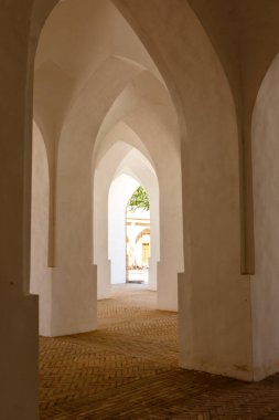 Shahrisabz, Kazqadaryo, Özbekistan, Orta Asya 'daki Kok Gumbaz camiinin içi