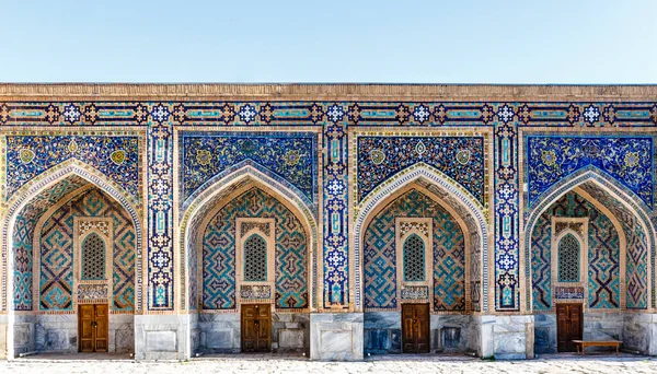Binnenplaats Van Madrasah Ttilla Kari Tilya Kori Registan Plein Samarkand — Stockfoto