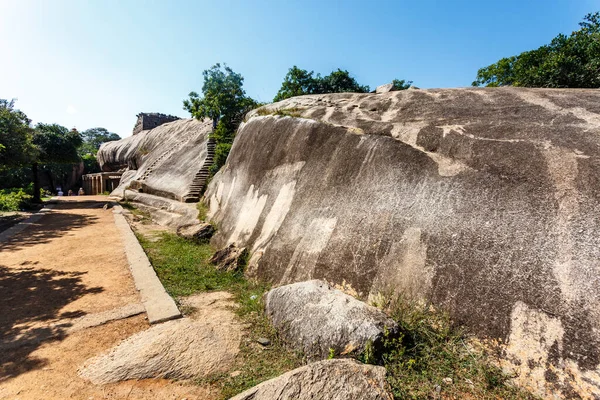 Pasos Tallados Roca Gigante Mamallapuram Tamil Nadu India Del Sur —  Fotos de Stock