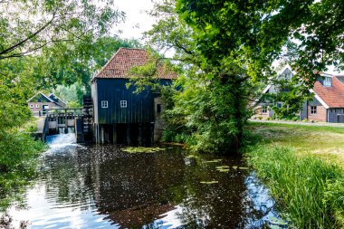 Noord-Molen Twickel, Twente, Overijssel, Hollanda 'da tarihi bir su değirmeni