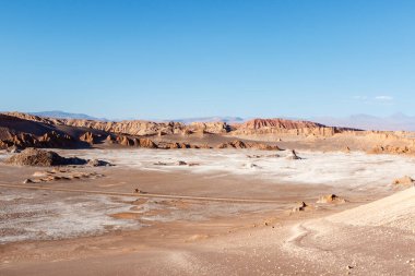 Atacama Çölü 'ndeki Valle de la Luna, Antofagasta, Şili, Güney Amerika