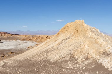 Atacama Çölü 'ndeki Valle de la Luna, Antofagasta, Şili, Güney Amerika