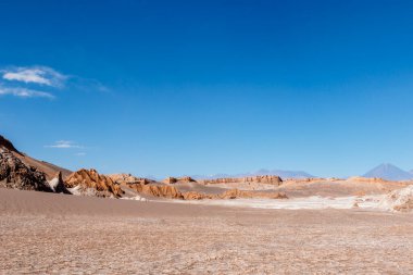 Atacama Çölü 'ndeki Valle de la Luna, Antofagasta, Şili, Güney Amerika