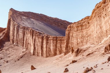 Atacama Çölü 'ndeki Valle de la Luna, Antofagasta, Şili, Güney Amerika