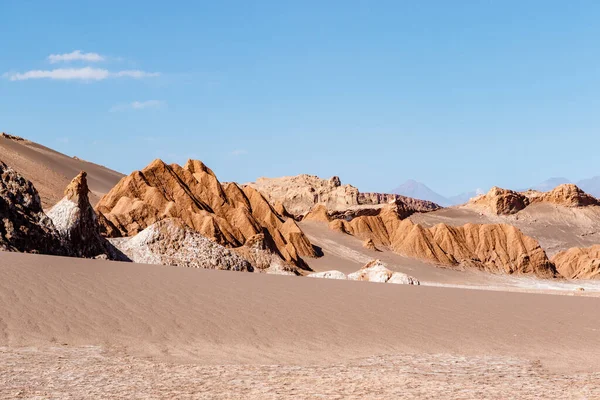 Atacama Çölü 'ndeki Valle de la Luna, Antofagasta, Şili, Güney Amerika
