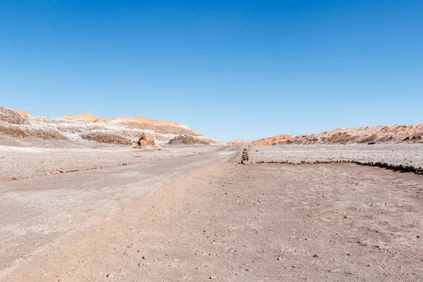 Valle Luna Pustyni Atacama Antofagasta Chile Ameryka Południowa — Zdjęcie stockowe