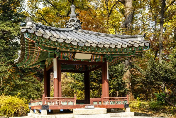 Ancien Pavillon Coloré Dans Parc Palais Changdeokgung Séoul Corée Sud — Photo