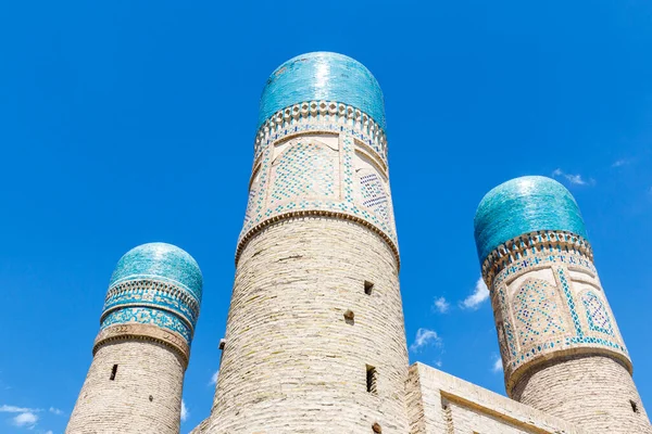 Exterior Chor Minor Madrassah Bukhara Uzbekistan Central Asia — Stock Photo, Image