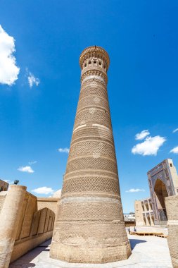 Buhara, Özbekistan, Orta Asya 'daki Büyük Kalon Minaresi