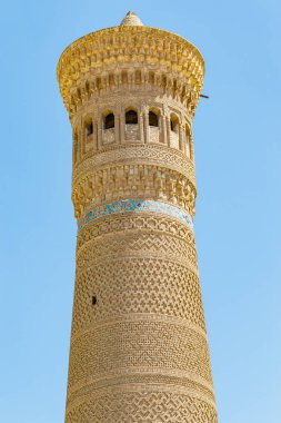 Buhara, Özbekistan, Orta Asya 'daki Büyük Kalon Minaresi