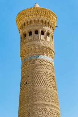 Buhara, Özbekistan, Orta Asya 'daki Büyük Kalon Minaresi