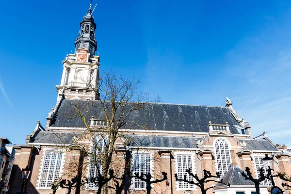 Exterior Zuiderkerk Church Bell Tower Amsterdam Noord Holland Netherlands — Stock Photo, Image