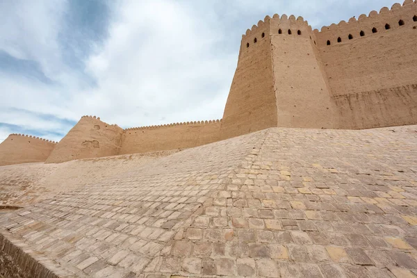 Stadtmauer Von Chiwa Usbekistan Zentralasien — Stockfoto