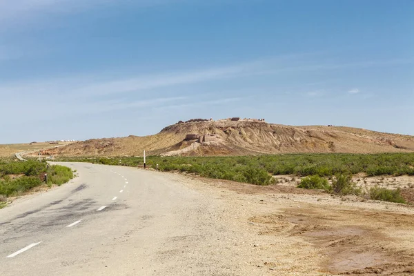 Uitzicht Het Ayaz Kala Woestijn Kasteel Kyzylkum Woestijn Noord Oezbekistan — Stockfoto