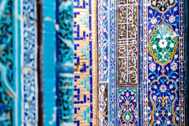 Semerkant, Özbekistan, Orta Asya 'daki Şah-i-Zinda Topluluğu