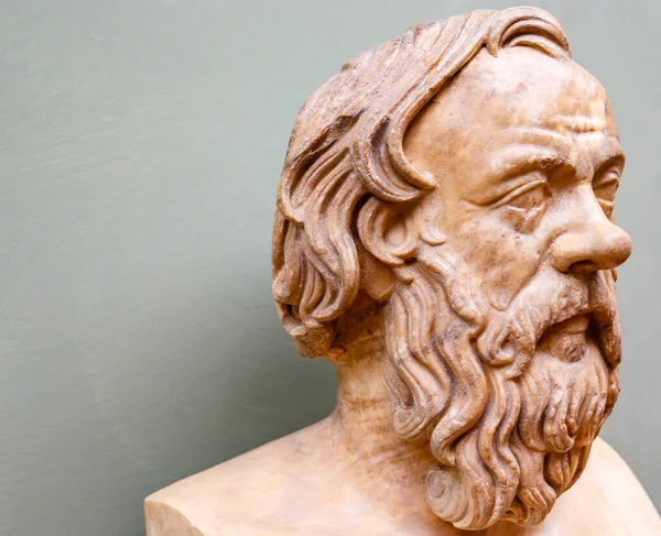 Bust Sculpture Socrates Grecki Filozof Aten Grecja — Zdjęcie stockowe