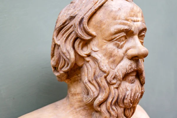 Bust Sculpture Socrates Greek Philosopher Athens Greece — Stock Photo, Image