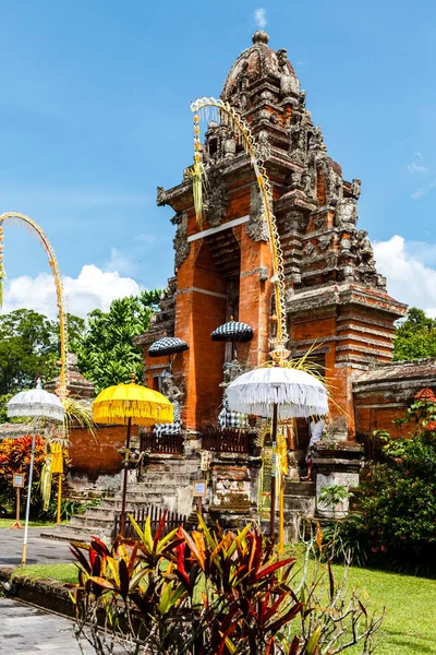 Ingresso Del Tempio Indù Pura Taman Ayun Bali Indonesia Asia — Foto Stock