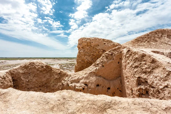 Ruinas Topraq Kala Uzbekistán Asia Central — Foto de Stock