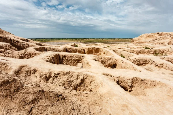 Ruïnes Van Topraq Kala Oezbekistan Centraal Azië — Stockfoto
